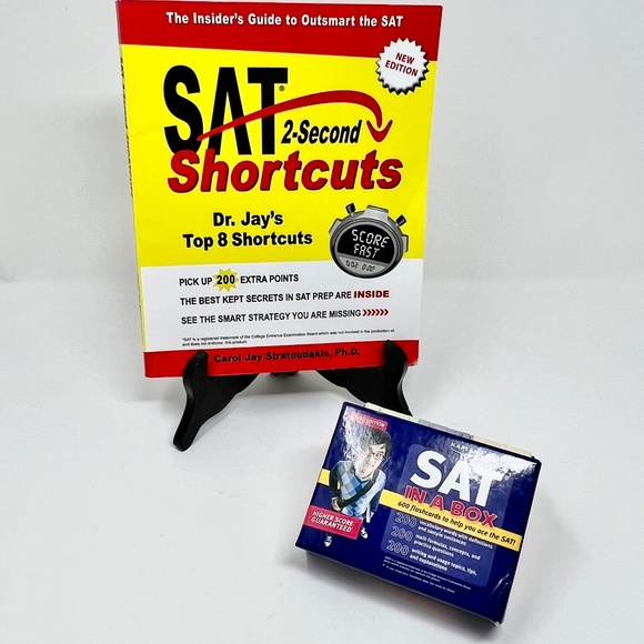 SAT prep- SAT 2 Second Shortcuts & Kaplan SAT in a Box - Picture 1 of 11